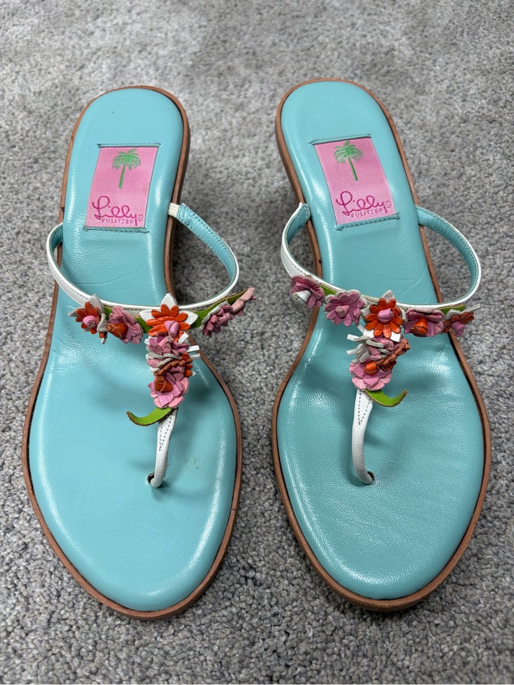 Lilly Pulitzer Y2K Vintage sling sandals